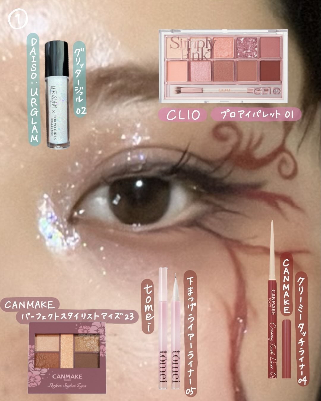 クリーミータッチライナー/キャンメイク/ジェルアイライナーを使ったクチコミ(3枚目)