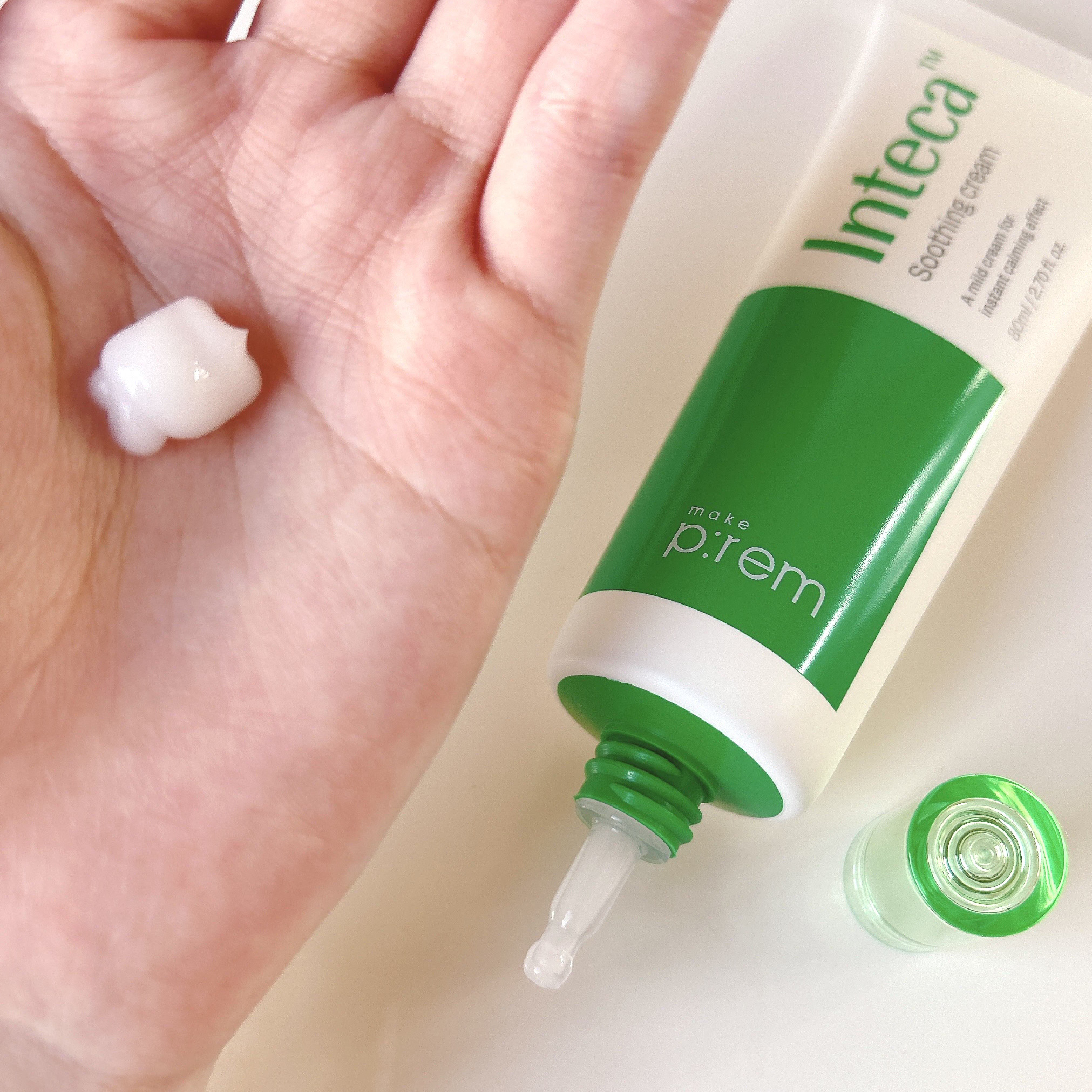 インテカ スージングクリーム/make prem/フェイスクリームを使ったクチコミ（3枚目）