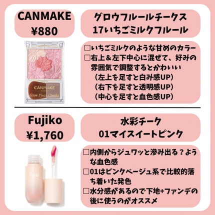 クリームチーク/キャンメイク/ジェル・クリームチークを使ったクチコミ(6枚目)