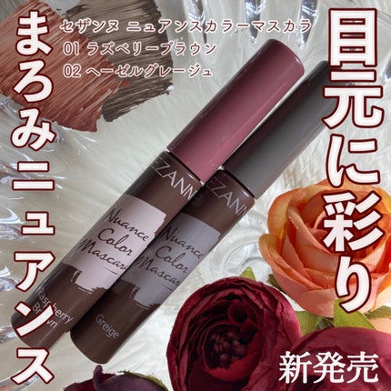 ニュアンスカラーマスカラ/CEZANNE/マスカラを使ったクチコミ(1枚目)