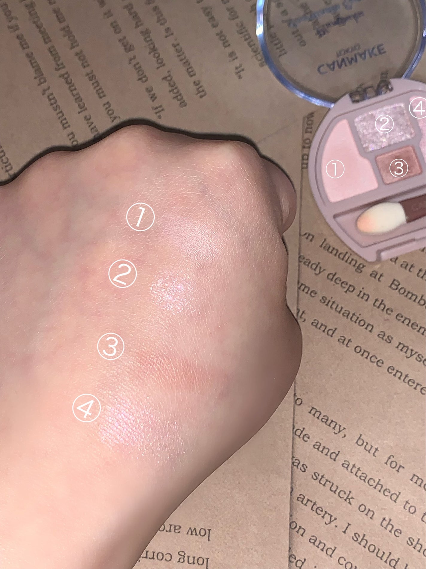 プランぷくコーデアイズ/キャンメイク/パウダーアイシャドウを使ったクチコミ(3枚目)