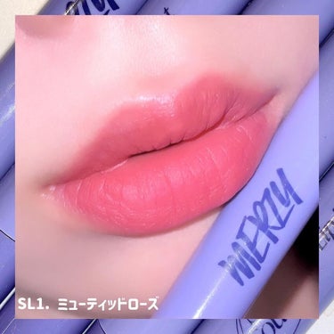 Soft touch lip tint SL6. スモーキング ウッド/MERZY/口紅を使ったクチコミ（2枚目）