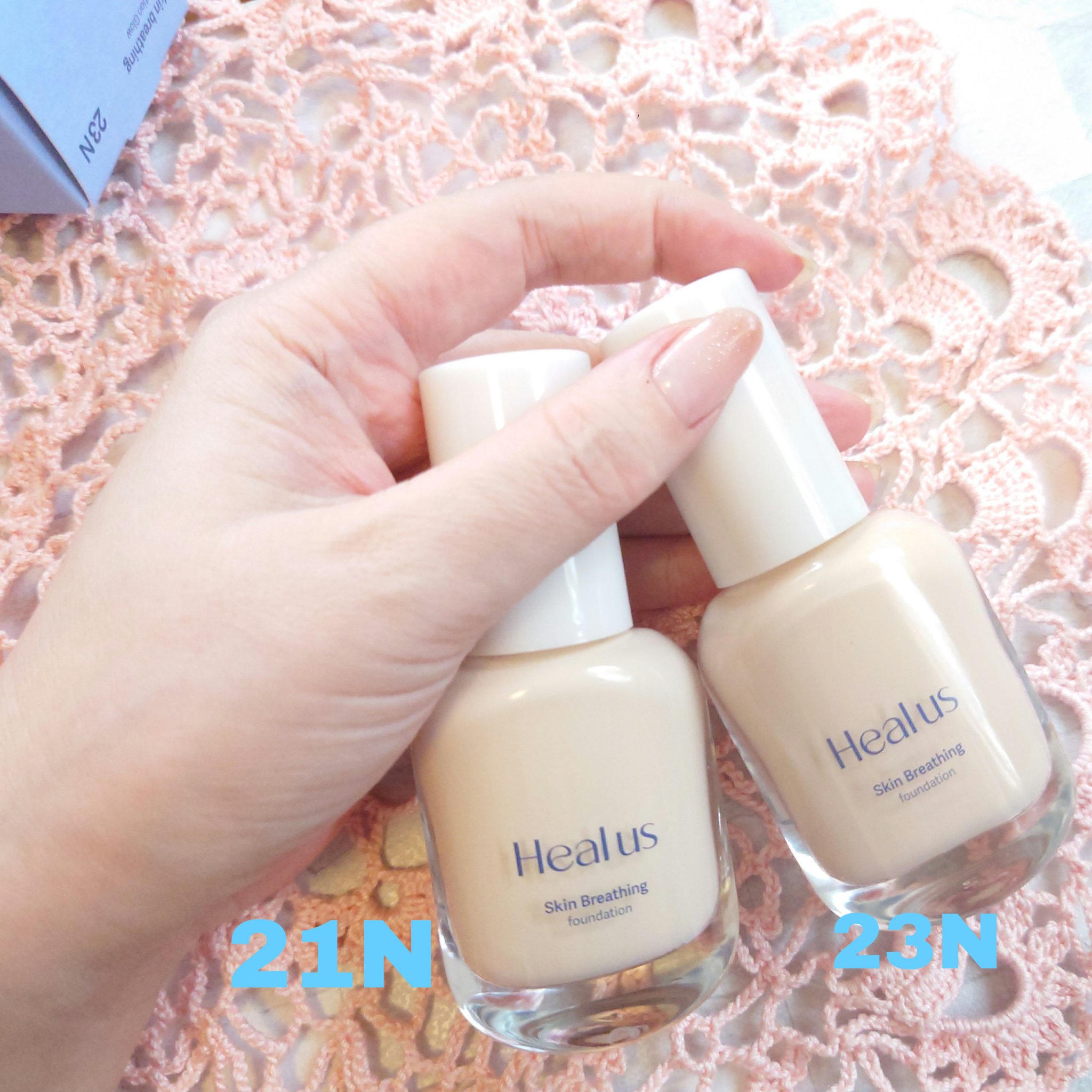 Healus Skin  breathing foundation Glowのクチコミ「Dr.G様よりお声掛け頂き、
姉妹ブランドHealus のきれいなツヤ肌を作るファンデーション.....」（3枚目）