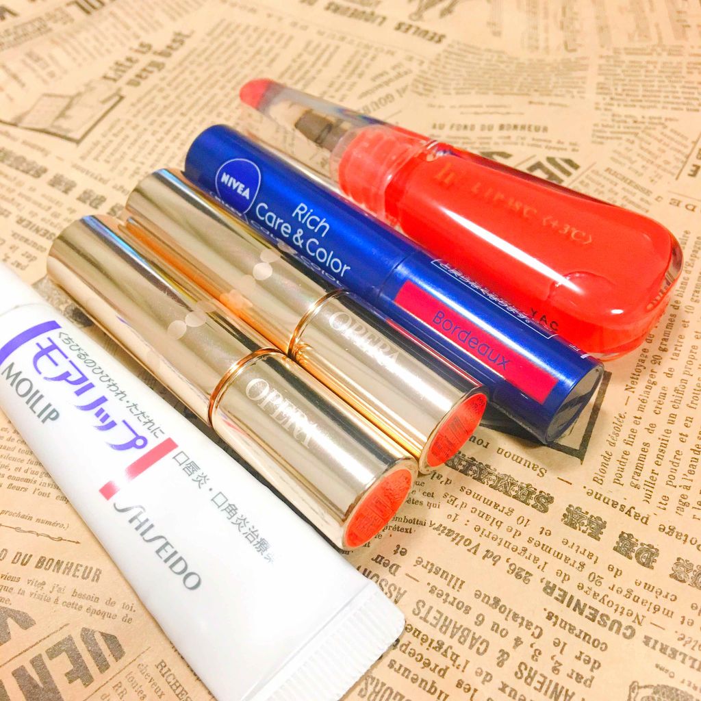 ニベア リッチケア＆カラーリップ/ニベア/リップクリームを使ったクチコミ（1枚目）