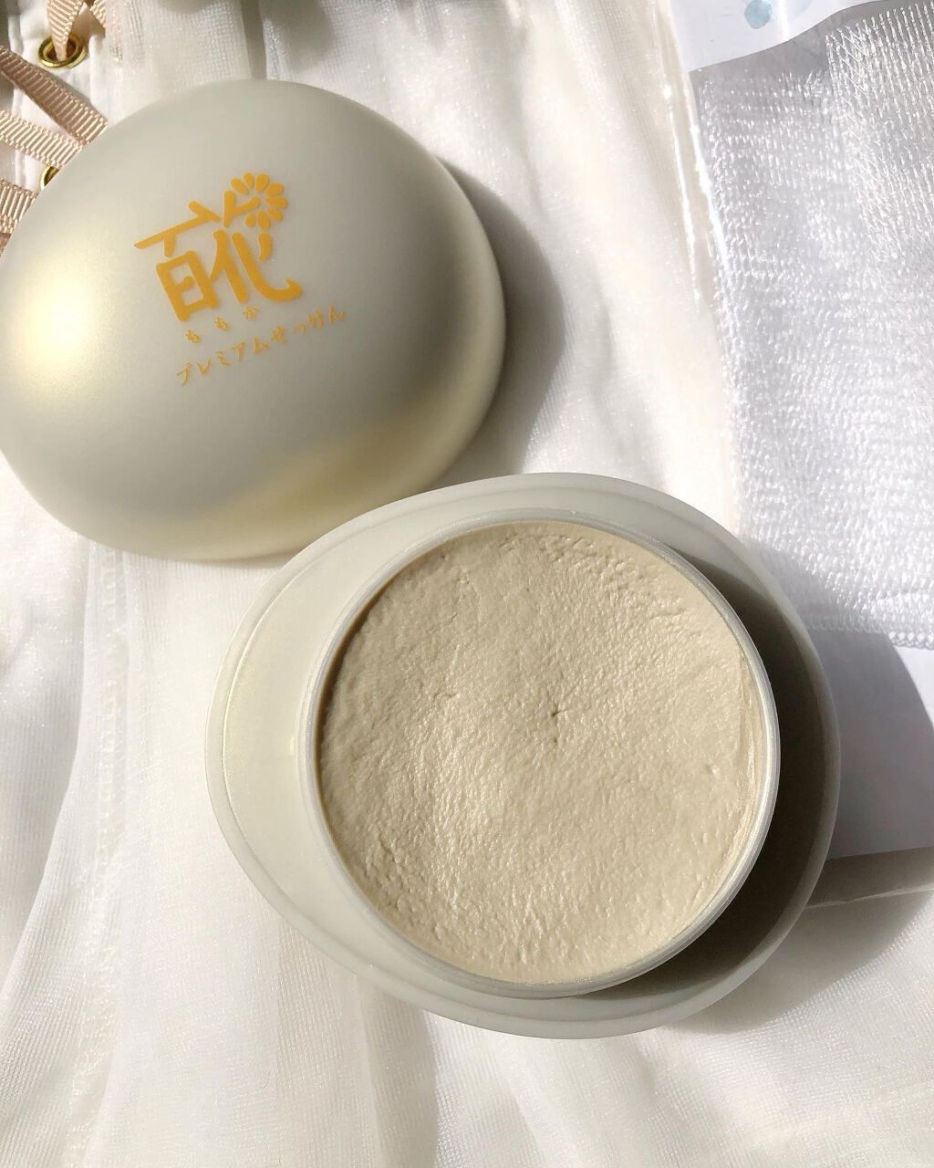 百花プレミアムせっけん/長寿の里/洗顔フォームを使ったクチコミ（2枚目）