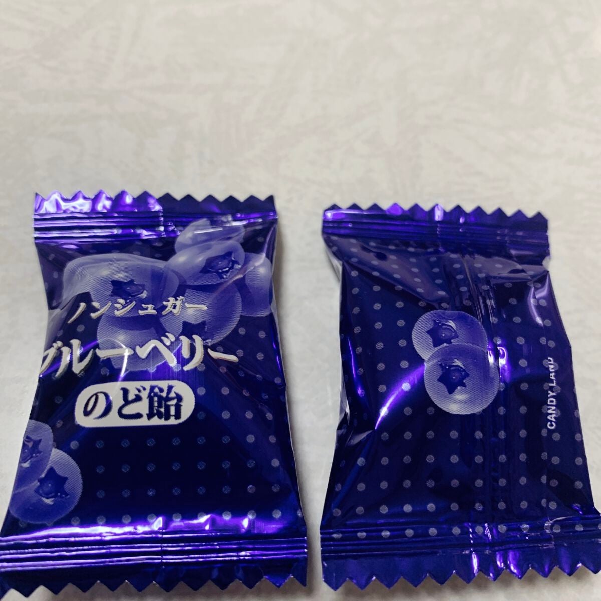 ノンシュガーブルーベリーのど飴/SENJAKU CANDY LAND/食品を使ったクチコミ(3枚目)