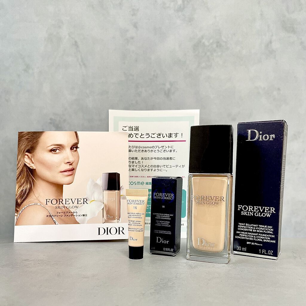 ディオールスキン フォーエヴァー フルイド グロウ/Dior/リキッドファンデーションを使ったクチコミ（3枚目）