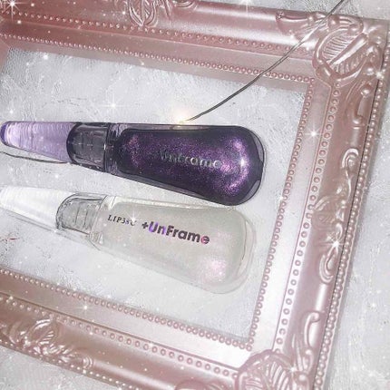 LIP38℃ +UnFrame<ホログラフィック>/UZU BY FLOWFUSHI/リップグロスを使ったクチコミ(2枚目)
