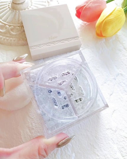 トリニタス グロウ パウダー/Visée/ルースパウダーを使ったクチコミ(2枚目)