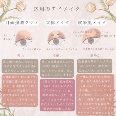 ぽん on LIPS 「アイシャドウの塗り方を９パターン解説しました🌼アイシャドウの入..」（3枚目）