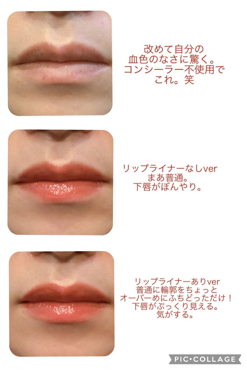 リップ ライナー/ちふれ/リップライナーを使ったクチコミ（2枚目）
