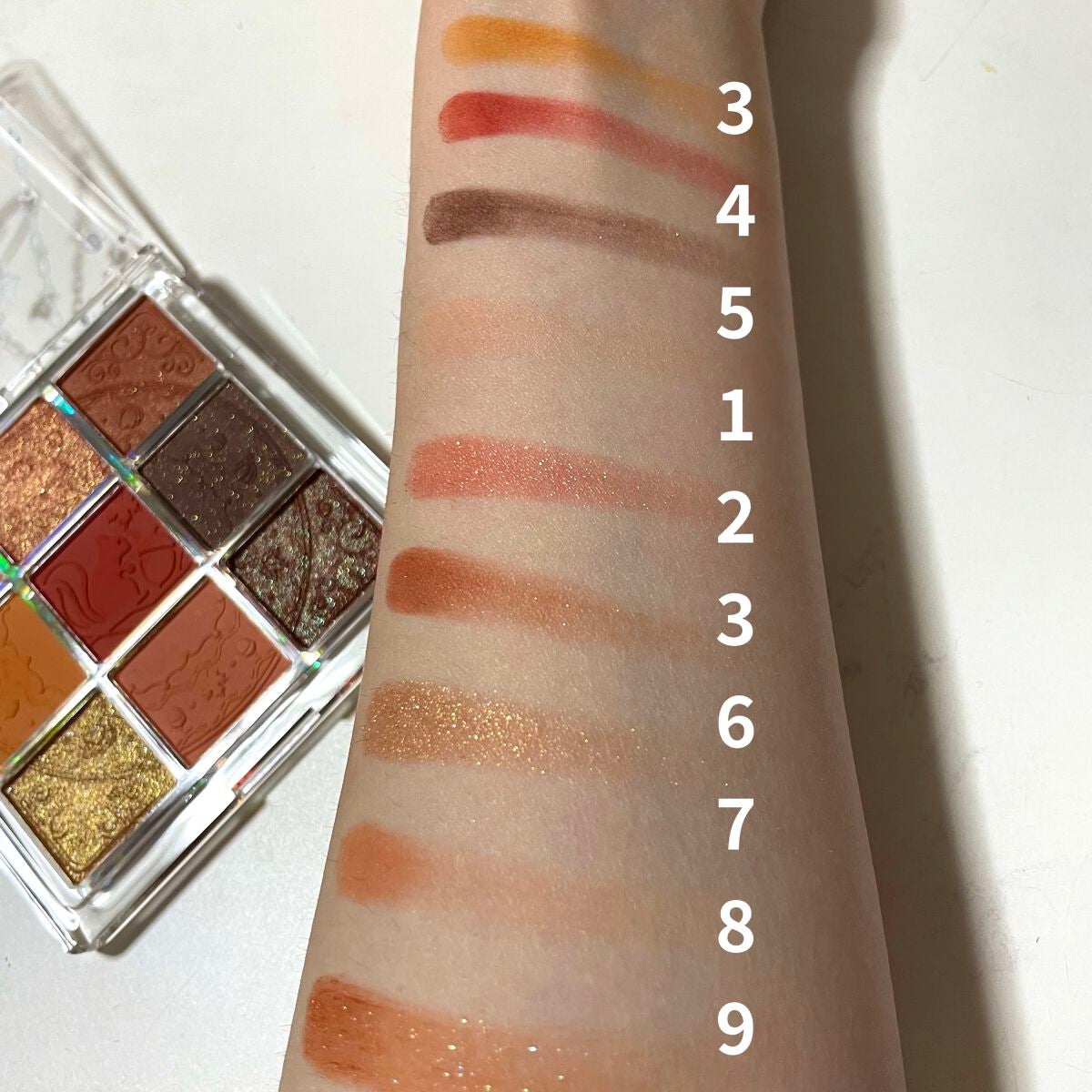 クォーツ 9色アイシャドウパレット(ドリームランドアイシャドウ)/ZEESEA/アイシャドウパレットを使ったクチコミ(3枚目)