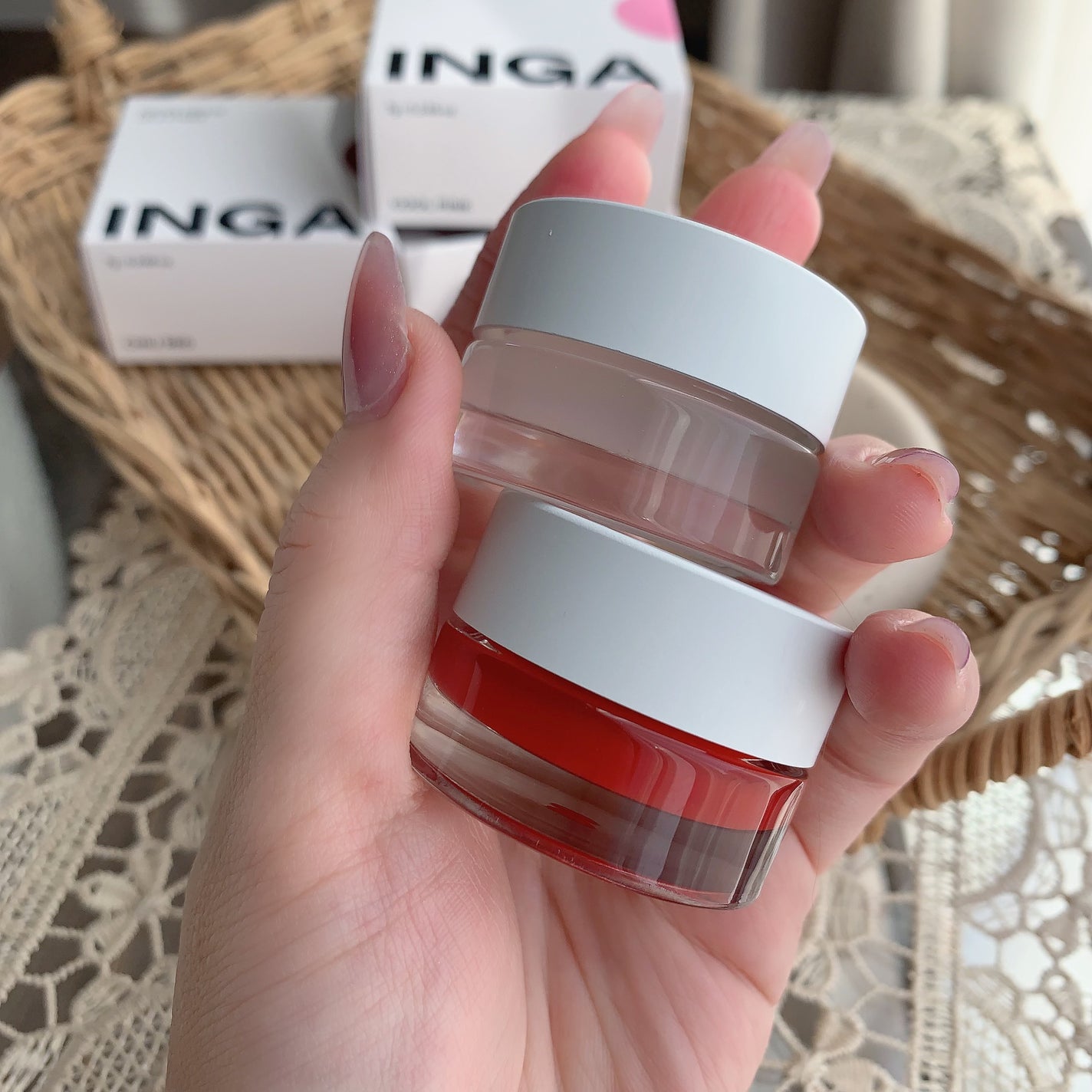 ウォーターフリーズリップ&チーク/INGA/ジェル・クリームチークを使ったクチコミ(9枚目)