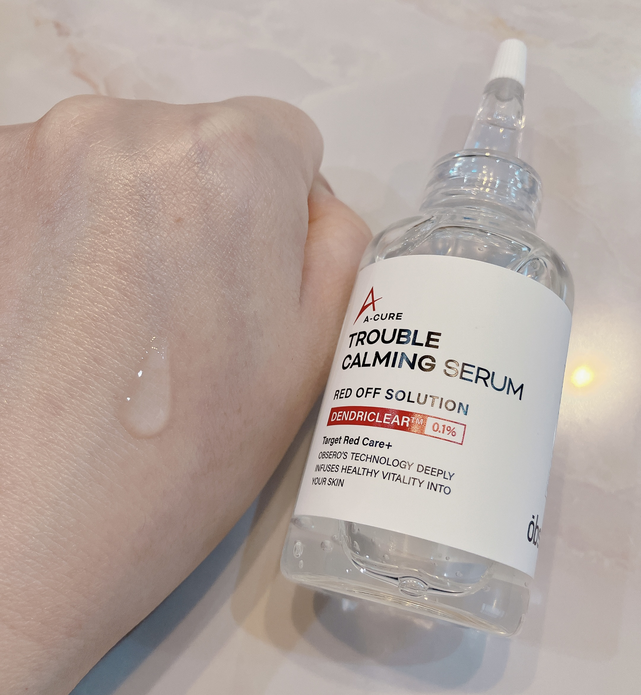 エーキュアトラブルカーミングセラム/obsero/美容液を使ったクチコミ（1枚目）
