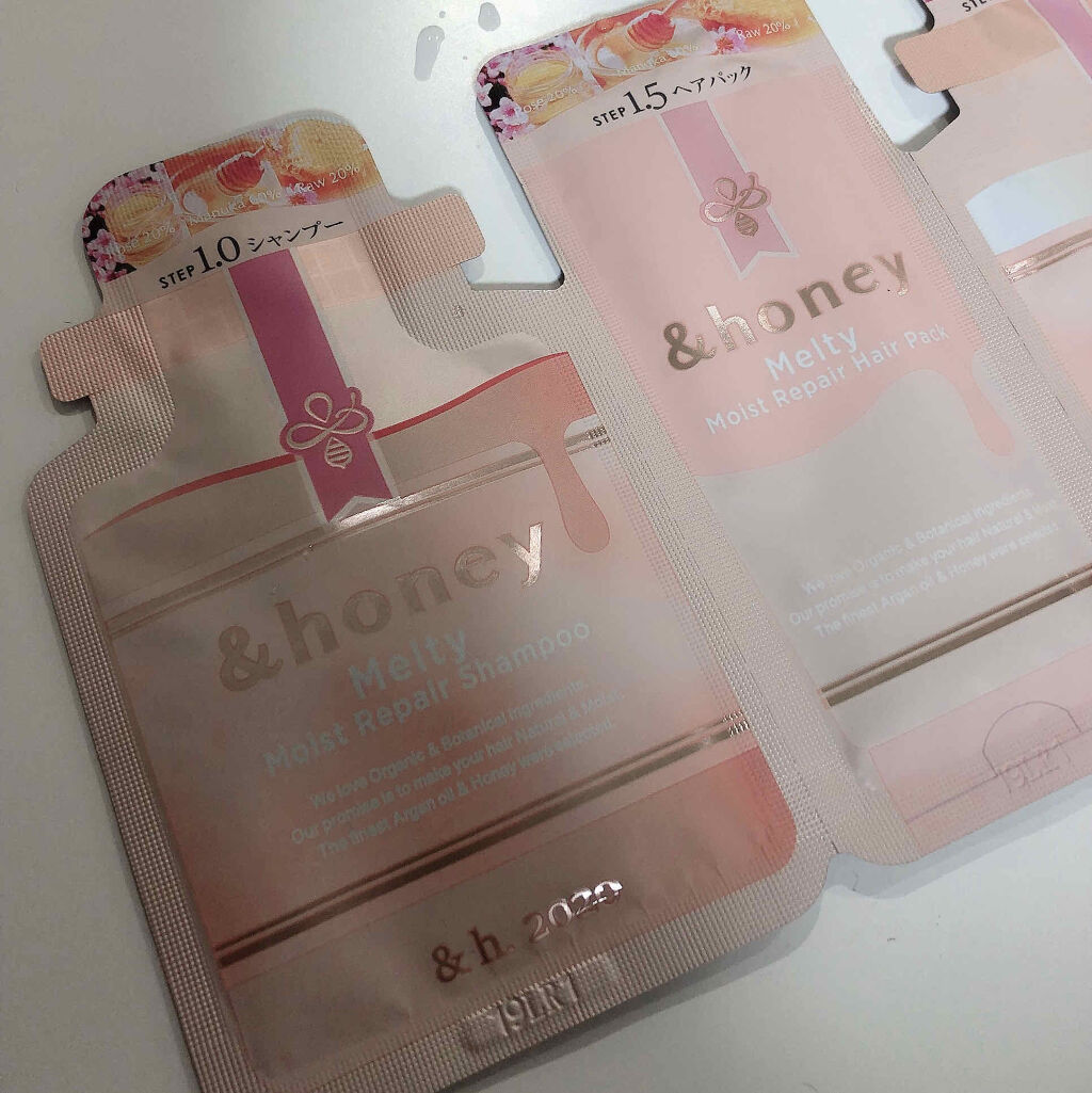 &honey Melty モイストリペア シャンプー1.0／モイストリペア ヘアトリートメント2.0/&honey/市販シャンプーを使ったクチコミ（1枚目）