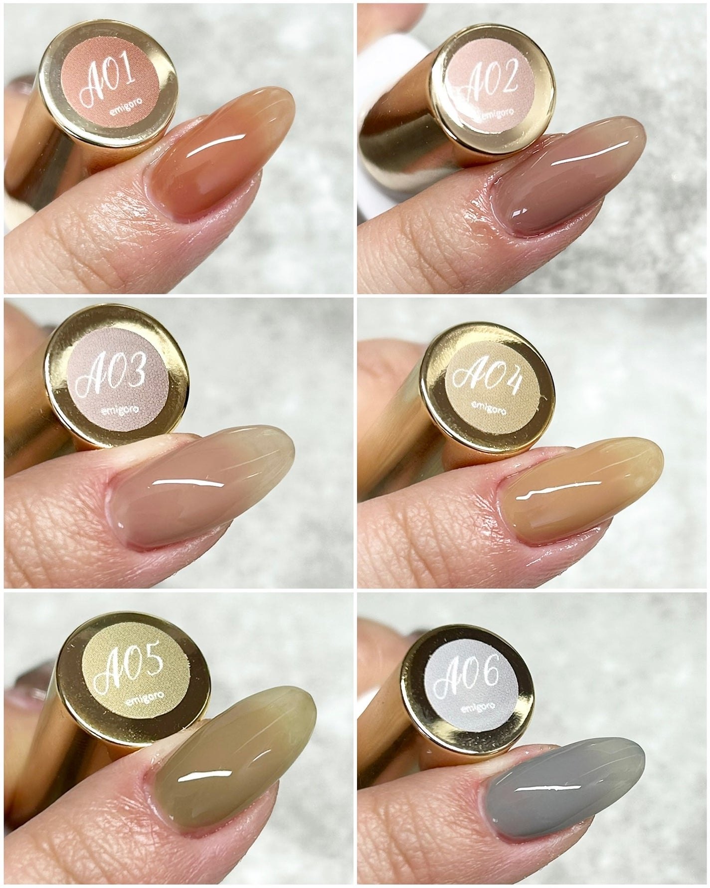 シアーカラージェルネイル6色セット/emigoro/ジェルネイルを使ったクチコミ(2枚目)