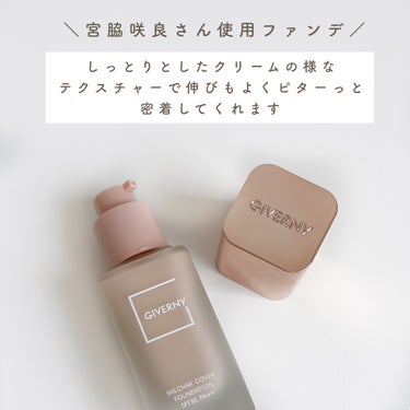 GIVERNY 密着カバーファンデーションのクチコミ「【高密着ファンデ】

▫️ GIVERNY密着カバーファンデーション¥3300

韓国アイドル.....」（2枚目）