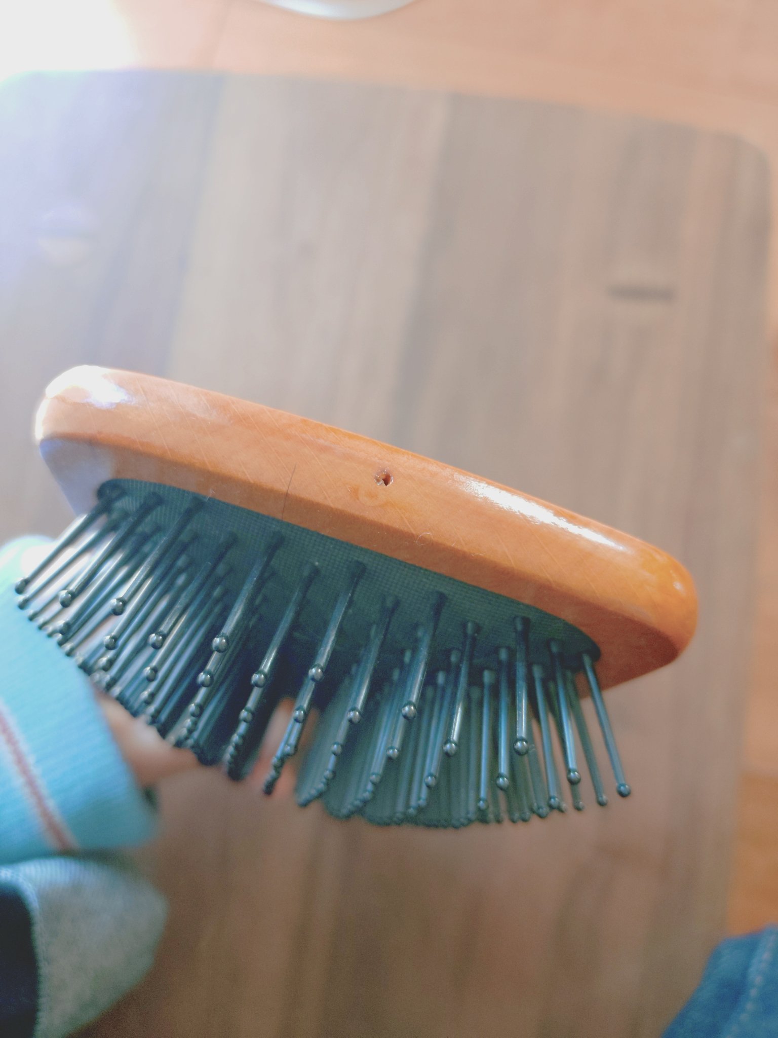 ふかふかクッションのパドルブラシ/マペペ/ヘアブラシを使ったクチコミ（2枚目）