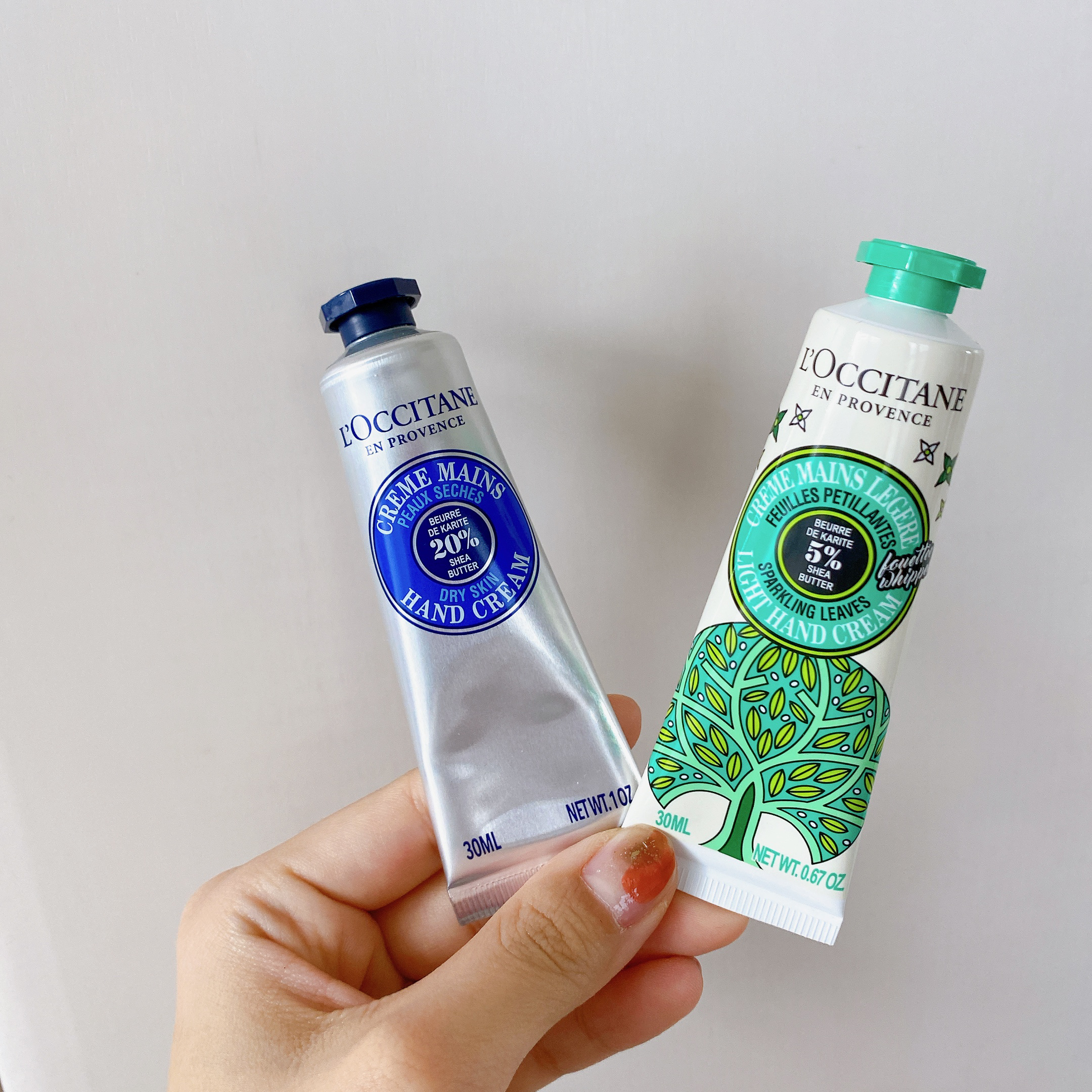 スパークリングリーフ スノーシア ハンドクリーム 30ml/L'OCCITANE/ハンドクリームを使ったクチコミ（1枚目）