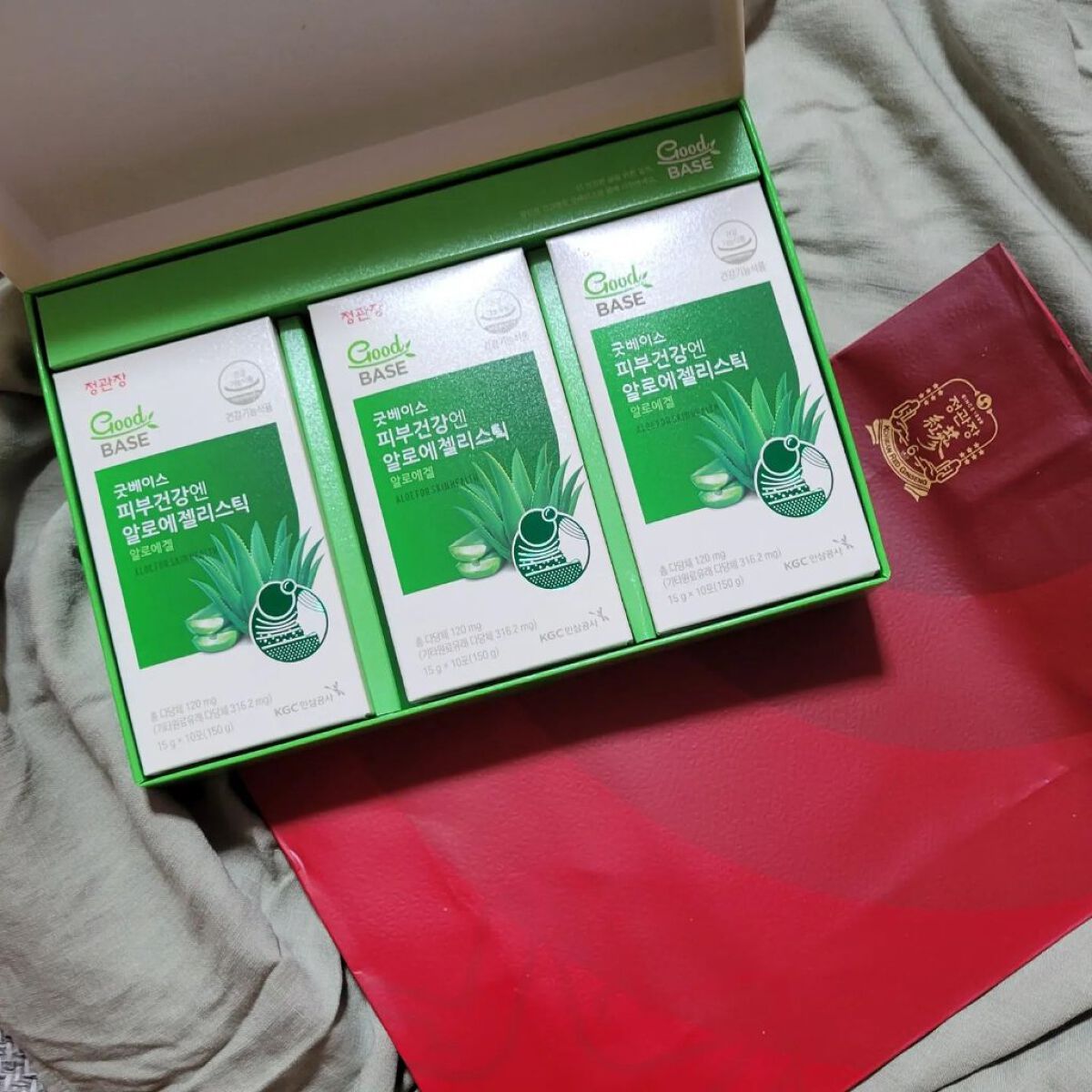 正官庄 Good BASE アロエゼリー スティック/正官庄/食品を使ったクチコミ（2枚目）