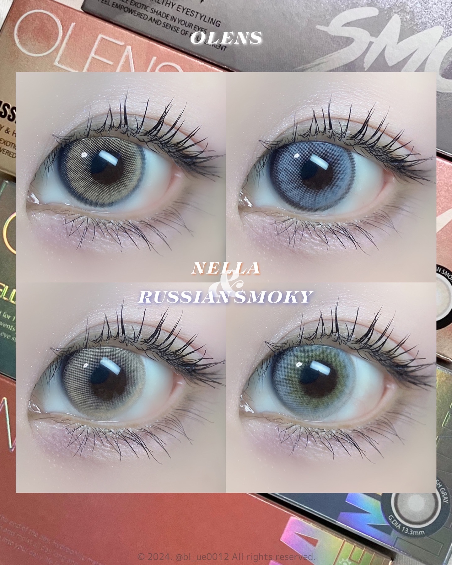 ロシアンスモーキー/OLENS/カラーコンタクトレンズを使ったクチコミ（1枚目）