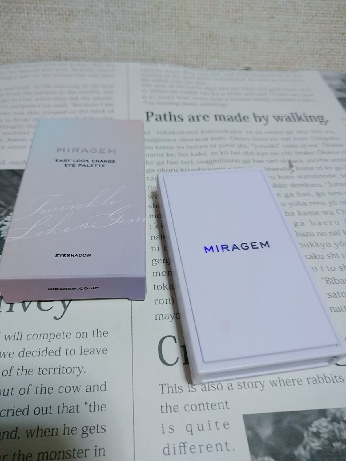 イージールックチェンジアイパレット/MIRAGEM/アイシャドウパレットを使ったクチコミ(1枚目)