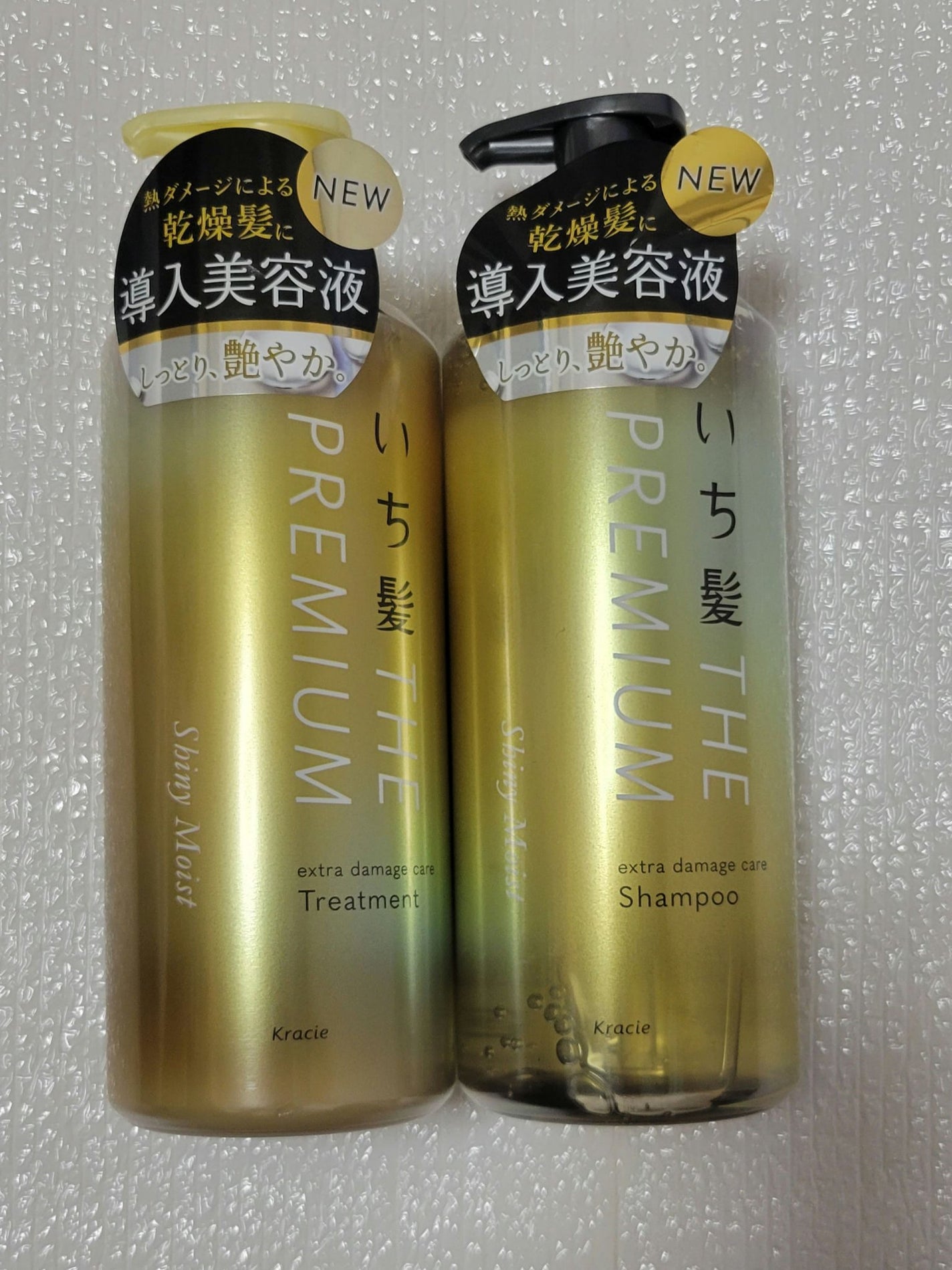 THE PREMIUM エクストラダメージケアシャンプー/トリートメント(シャイニーモイスト)/いち髪/市販シャンプーを使ったクチコミ(1枚目)