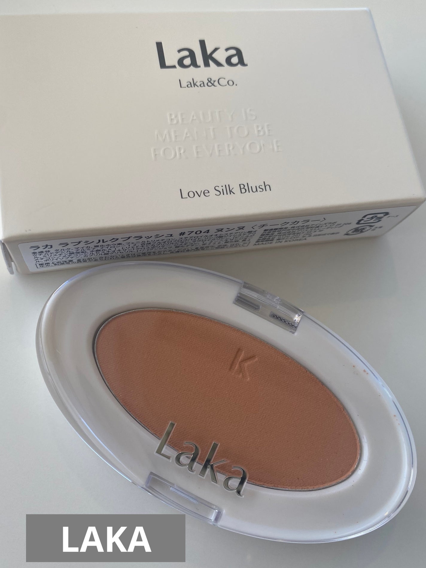 ラブシルクブラッシュ/Laka/パウダーチークを使ったクチコミ(1枚目)