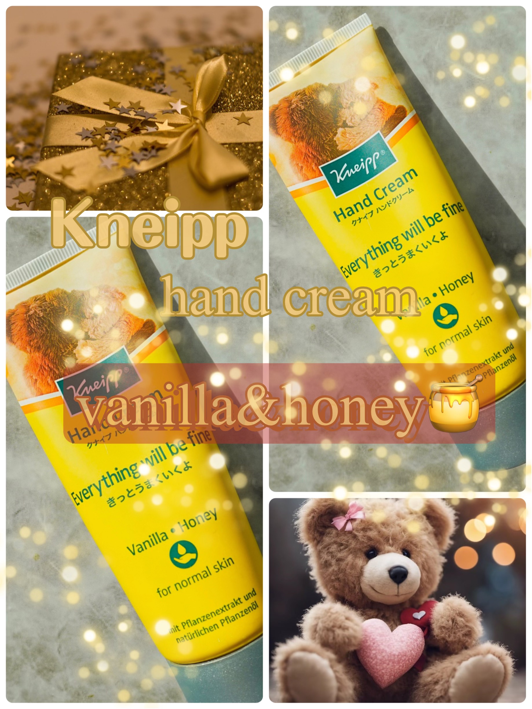 ハンドクリーム バニラ＆ハニーの香り 75ml/クナイプ/ハンドクリームを使ったクチコミ（1枚目）