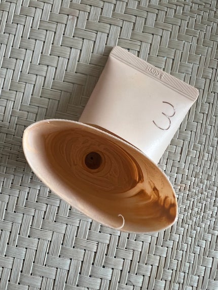 3番 ノーファンデ陶器肌トーンアップクリーム/numbuzin/化粧下地を使ったクチコミ(3枚目)