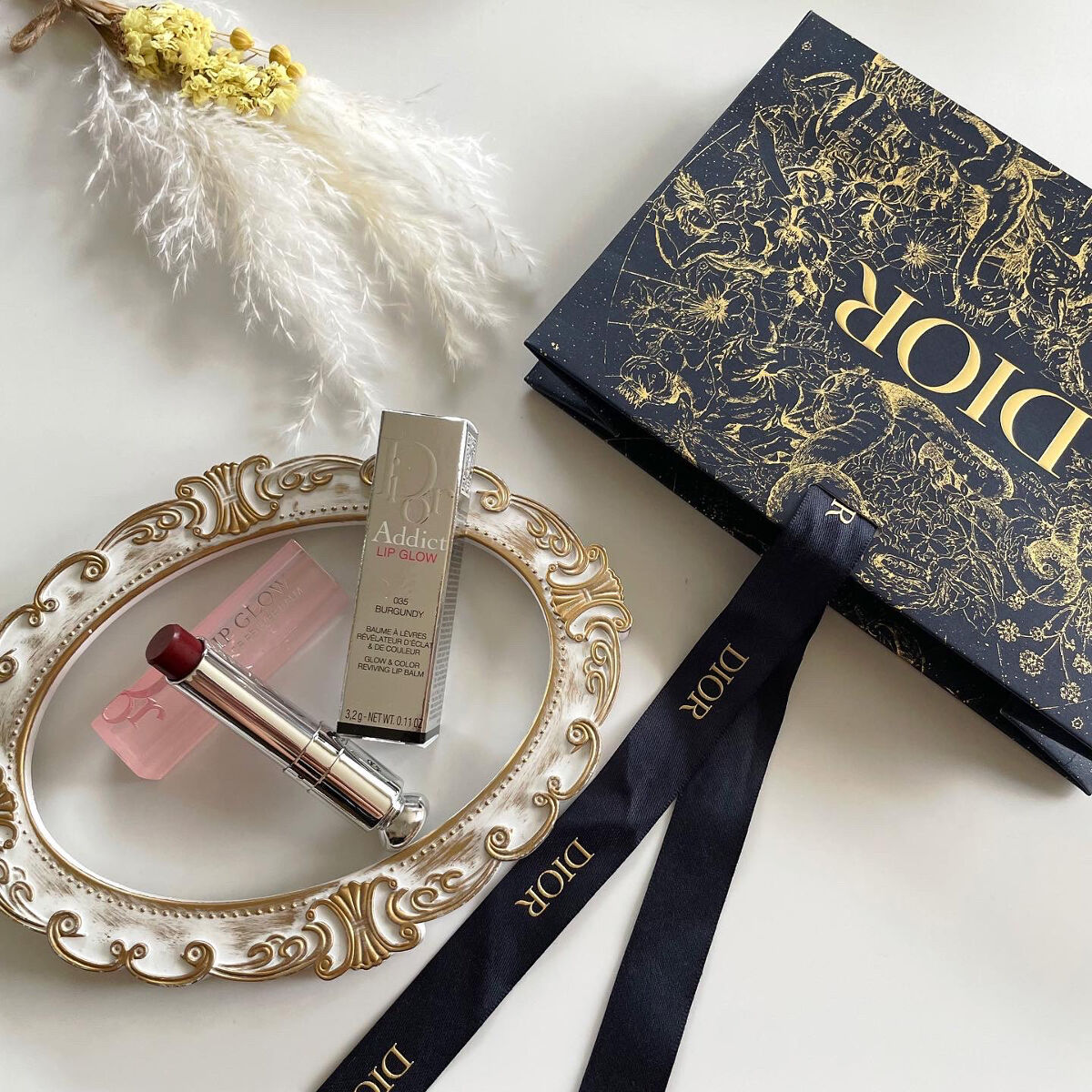 ディオール アディクト リップ グロウ 035 バーガンディー/Dior/リップバームを使ったクチコミ（1枚目）