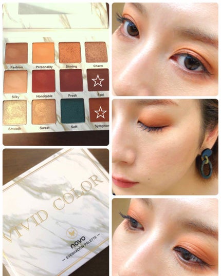 ビビッド カラー/NOVO/アイシャドウパレットを使ったクチコミ(1枚目)