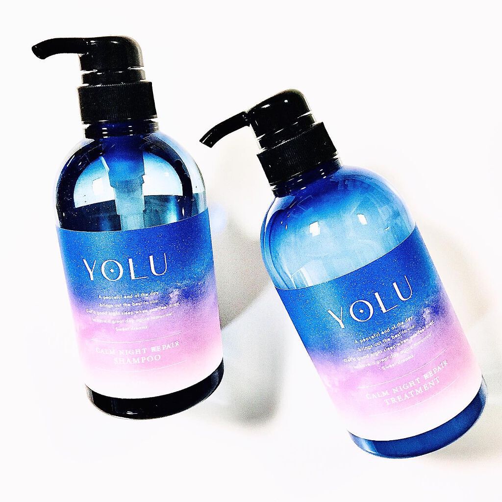 カームナイトリペアシャンプー／トリートメント/YOLU/市販シャンプーを使ったクチコミ（1枚目）