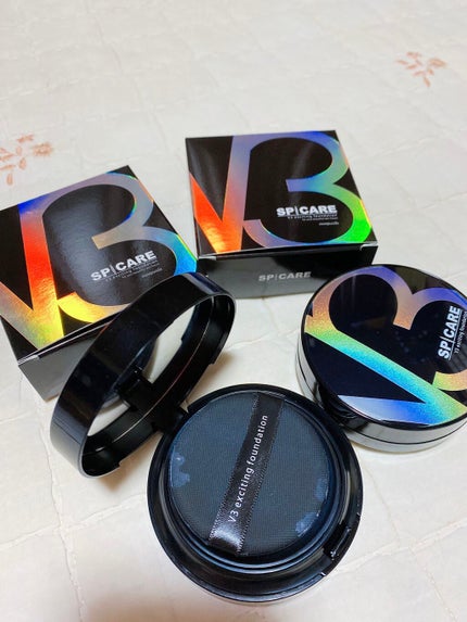 V3 エキサイティングファンデーション/SPICARE/クッションファンデーションを使ったクチコミ(3枚目)