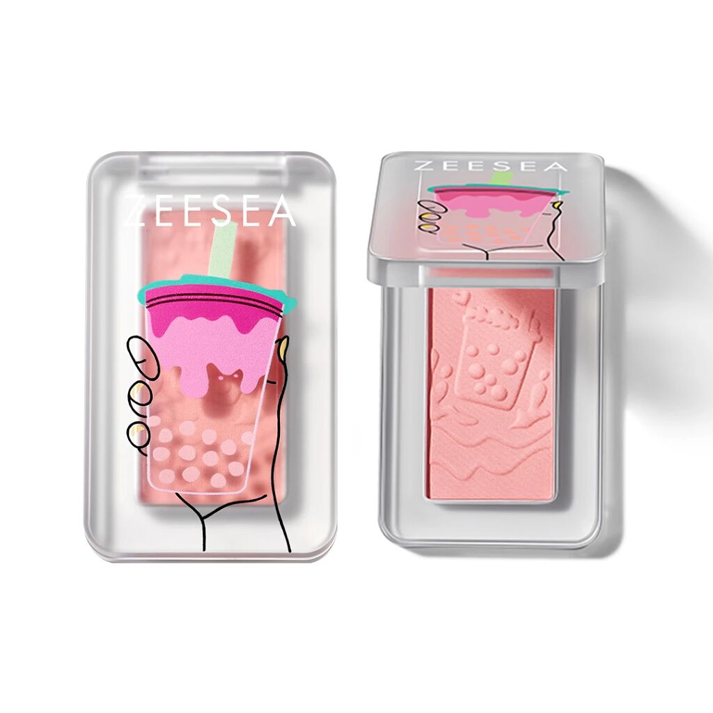 ZEESEA デザートコレクション 単色チーク タピオカピーチティー