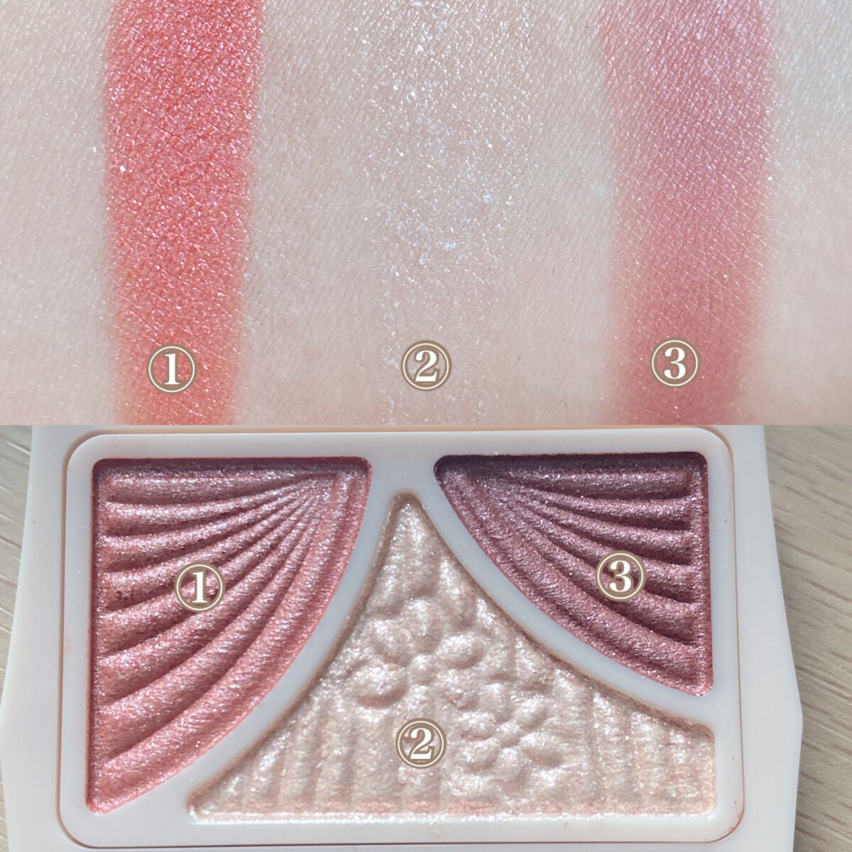 ジューシーピュアアイズ/キャンメイク/アイシャドウパレットを使ったクチコミ（2枚目）