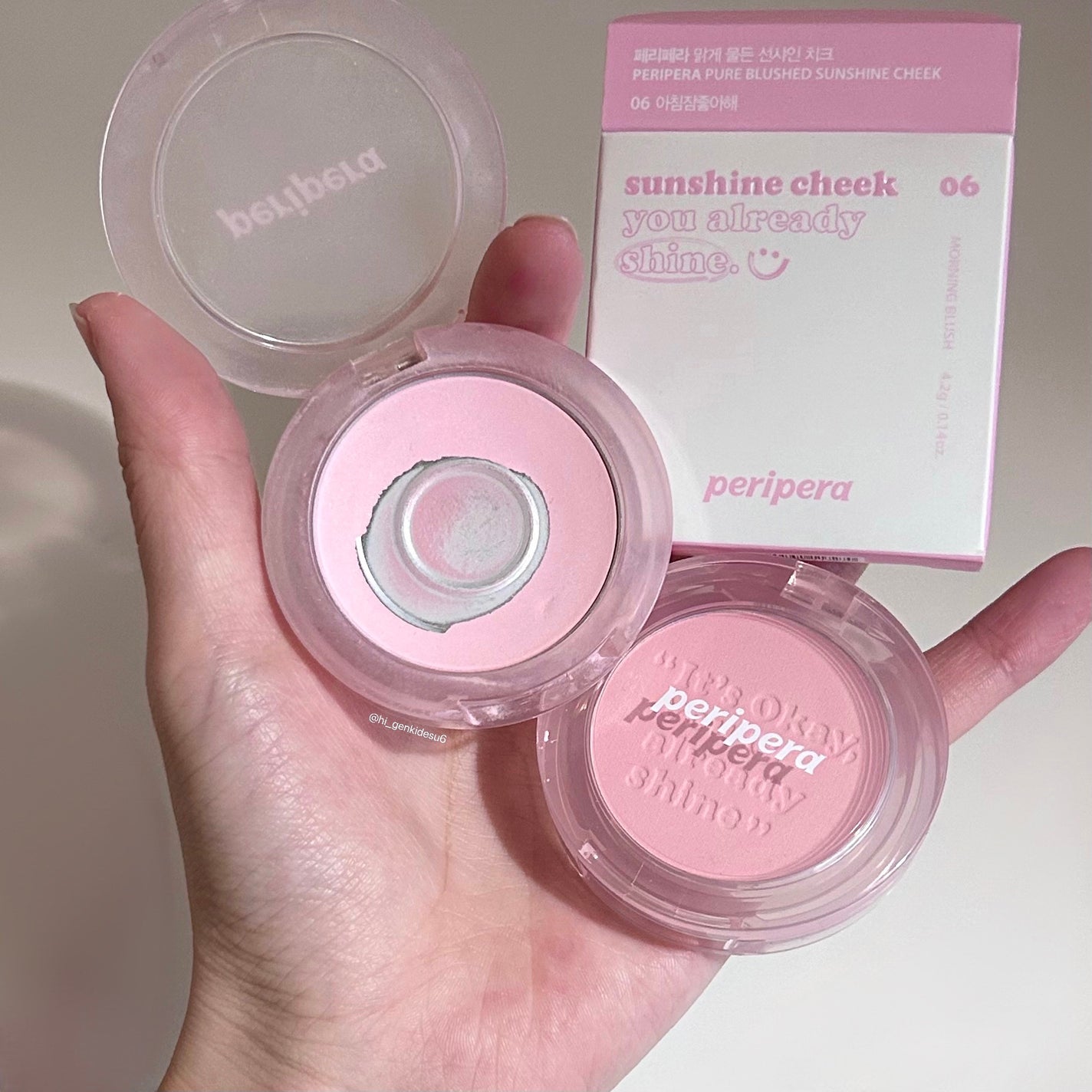 ピュア ブラッシュド サンシャイン チーク/PERIPERA/パウダーチークを使ったクチコミ(5枚目)