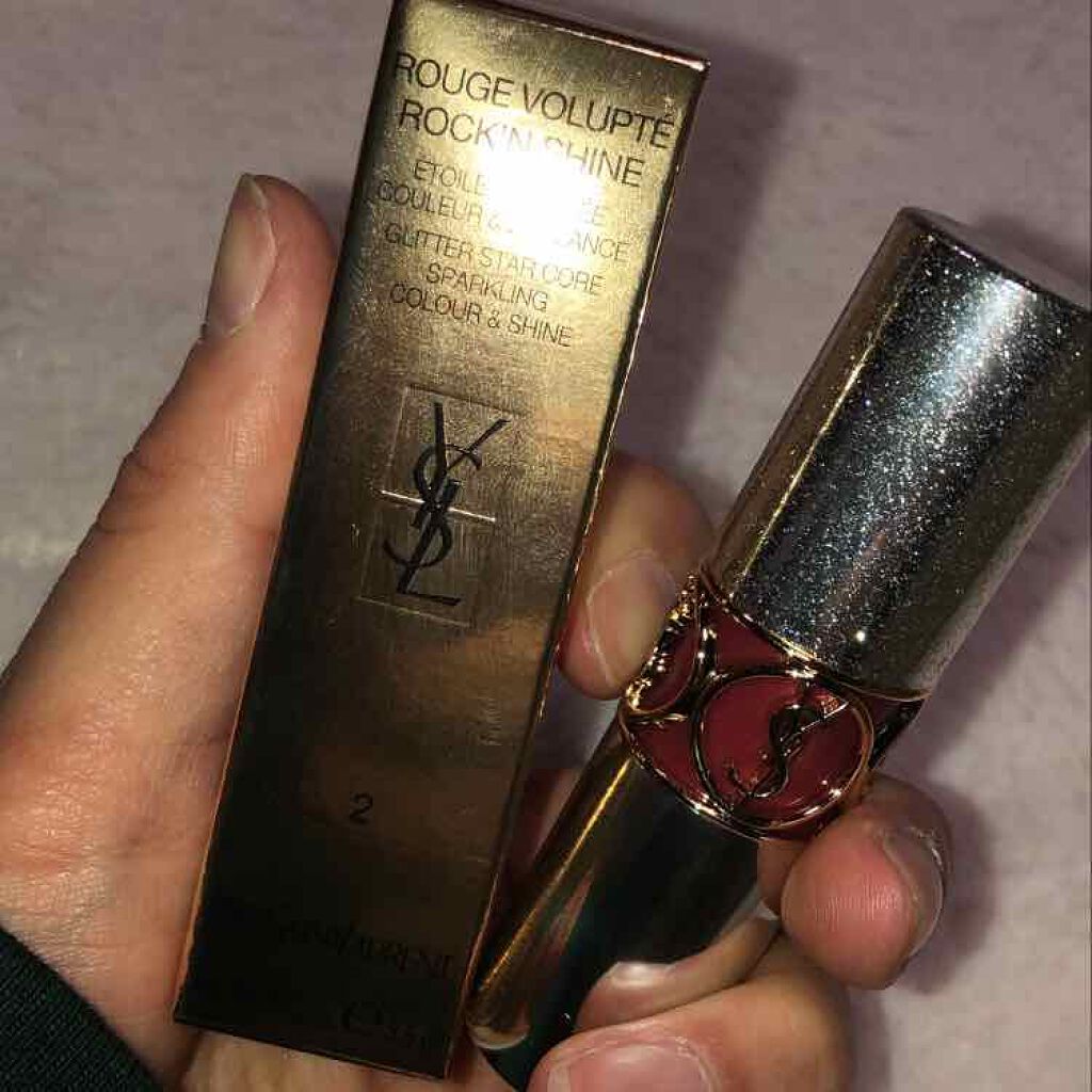 ルージュ ヴォリュプテ ロックシャイン/YVES SAINT LAURENT BEAUTE/口紅を使ったクチコミ（1枚目）