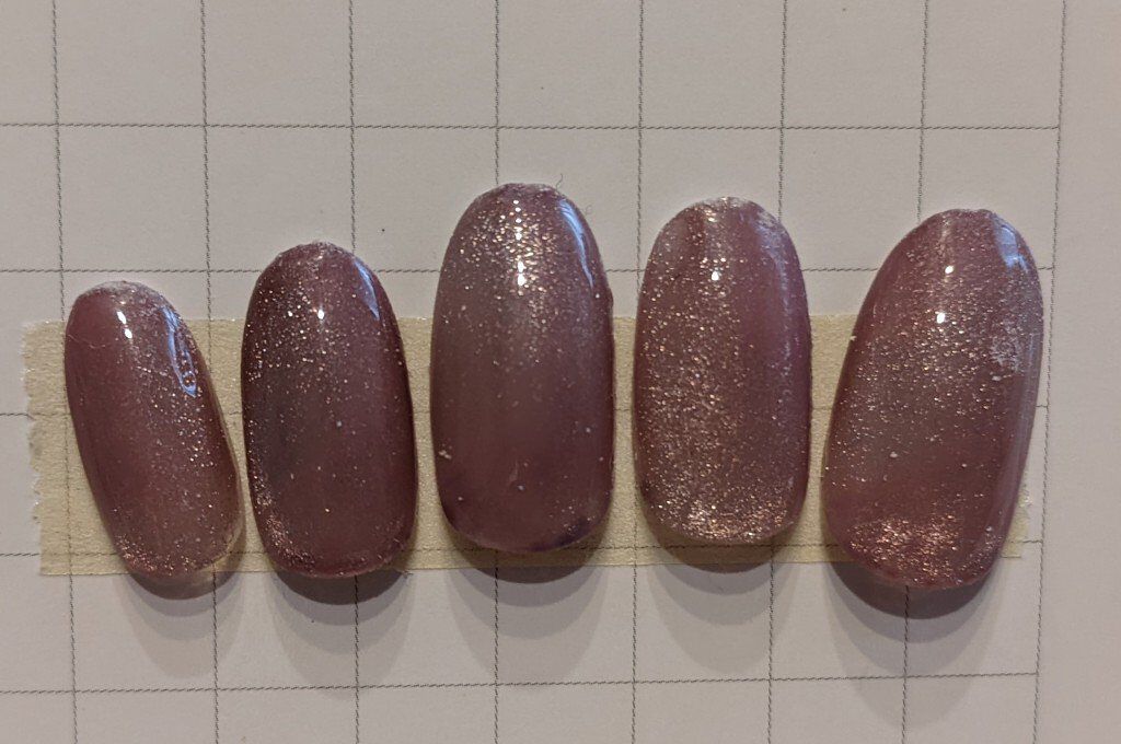 マグネットジェル 07コメット（ギャラクシーシリーズ）/NAILTOWN/ジェルネイルを使ったクチコミ（2枚目）