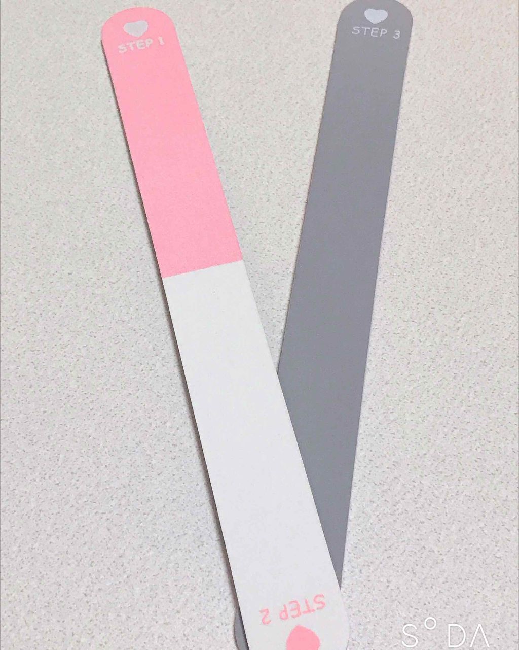 つめみがき（３ステップ）２コ入/DAISO/ネイル用品を使ったクチコミ（1枚目）