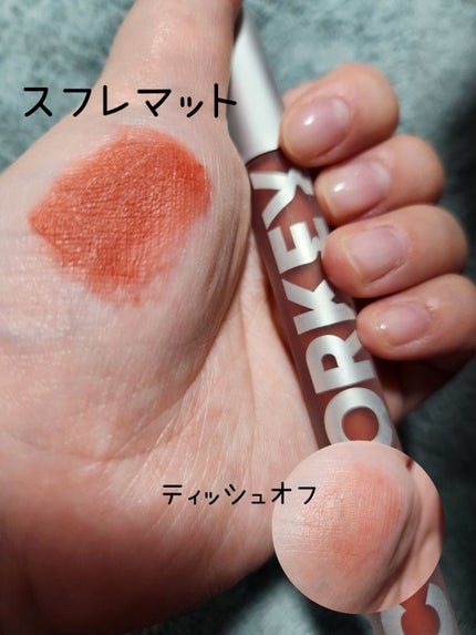 ベルベットマットティント/COLORKEY/口紅を使ったクチコミ(3枚目)