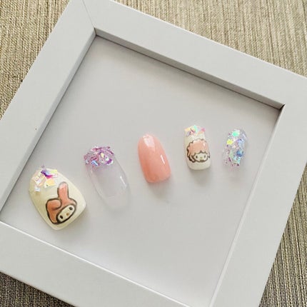 ジェルネイル(ライト対応)/セリア/ジェルネイルを使ったクチコミ(2枚目)