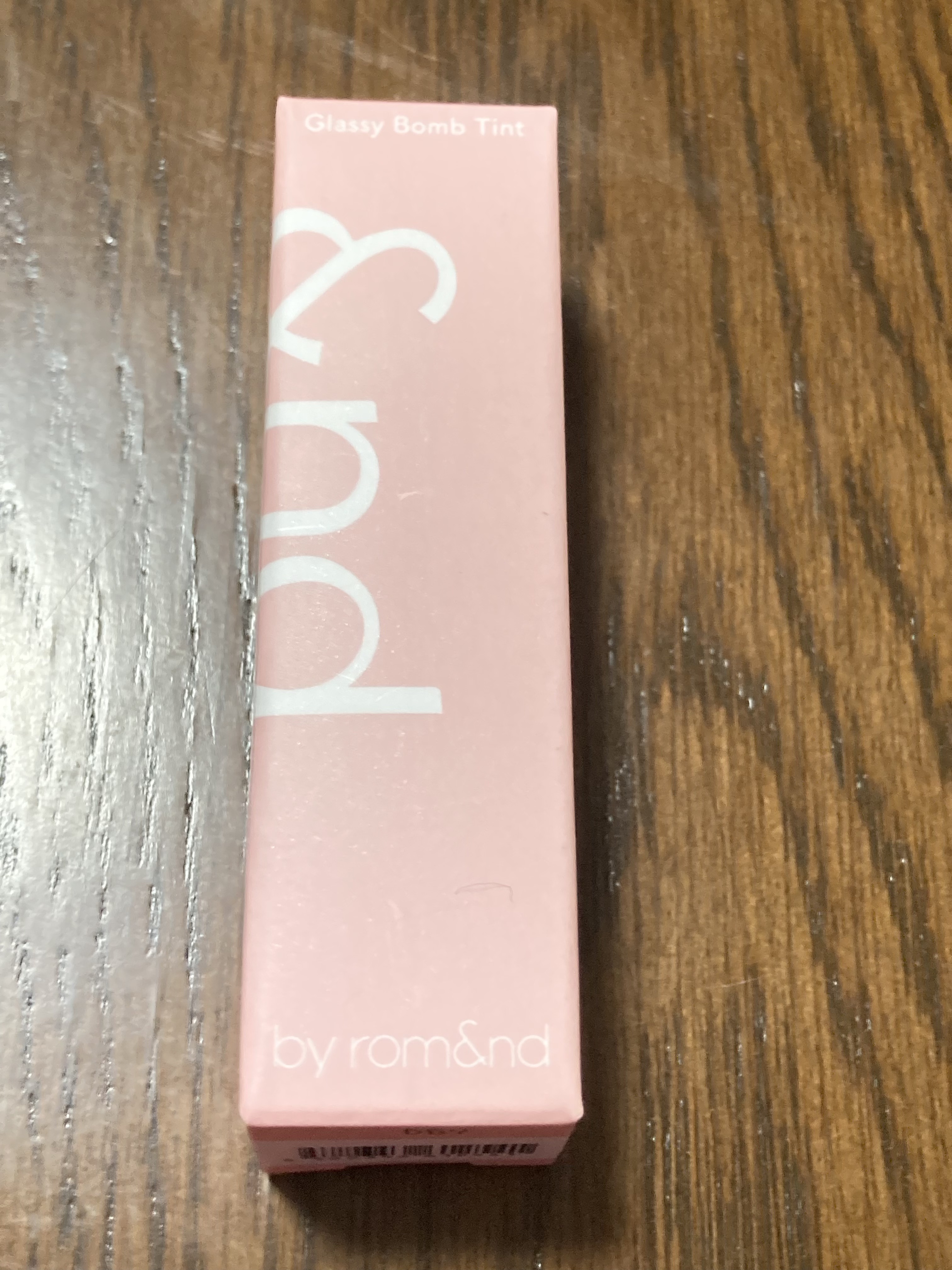 アンドバイロムアンド　グラッシーボムティント PK01 ピンクデアー/&nd by rom&nd/リップティントを使ったクチコミ（1枚目）