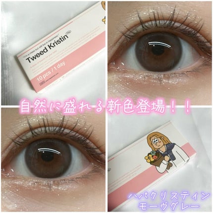 Tweed Kristin 1day/Hapa kristin/ワンデー(1DAY)カラコンを使ったクチコミ(1枚目)