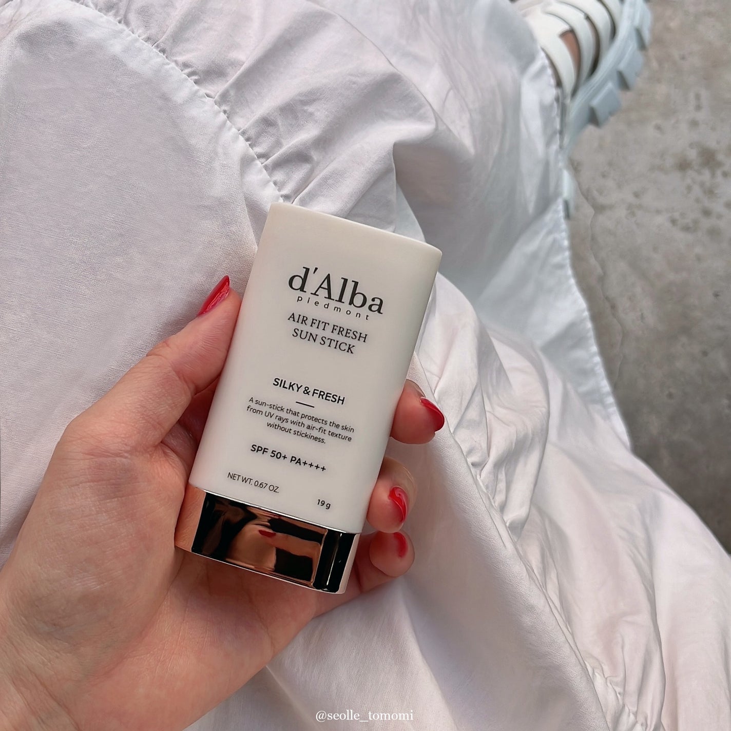 エアーフィットフレッシュサンスティック/ダルバ/日焼け止めスティックを使ったクチコミ(6枚目)