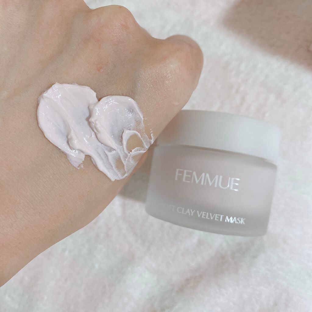 ソフトクレイ ベルベットマスク/FEMMUE/洗い流すパック・マスクを使ったクチコミ(3枚目)