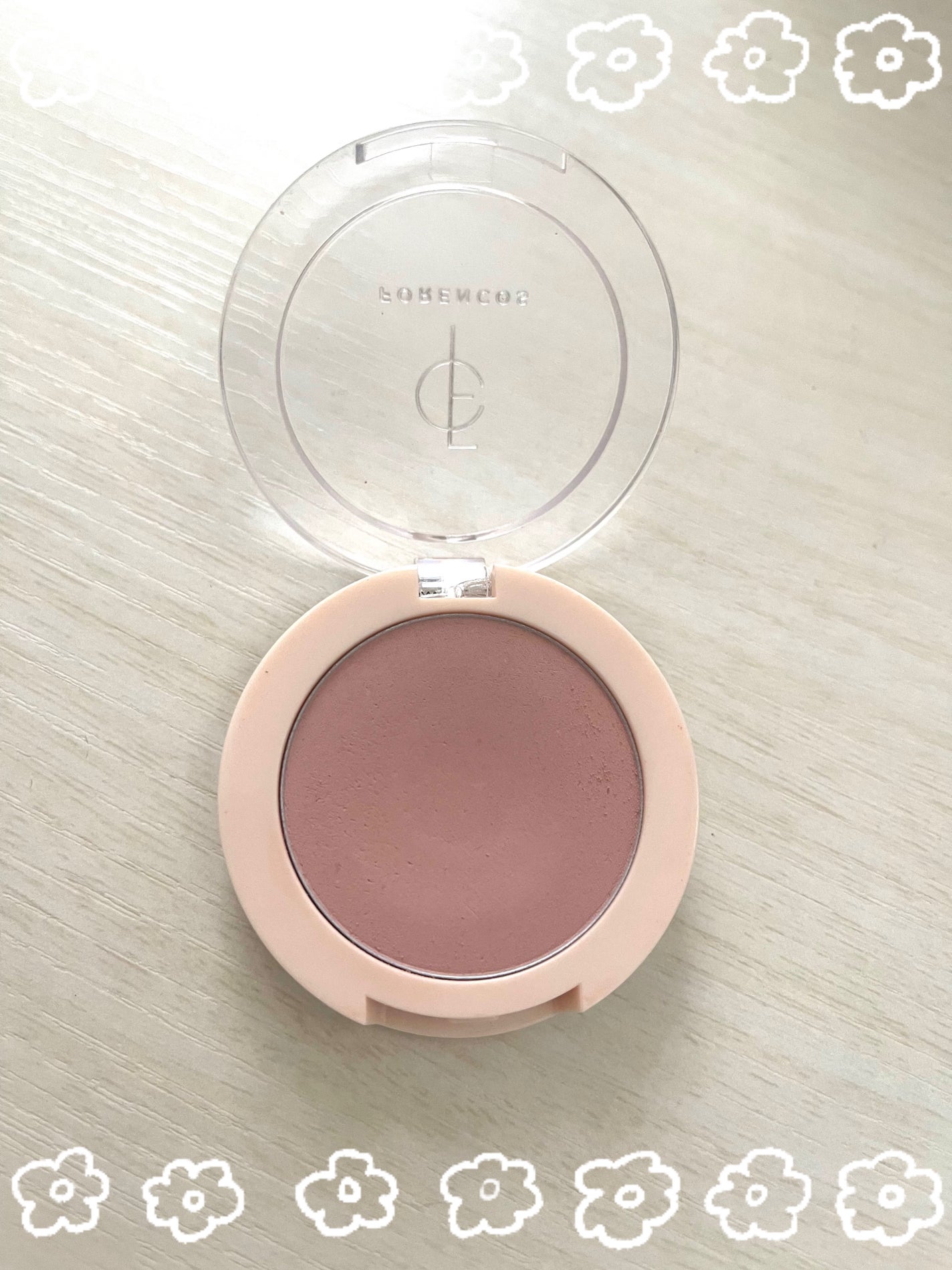 ベアブラッシャー パフ付き/フォレンコス/パウダーチークを使ったクチコミ(2枚目)