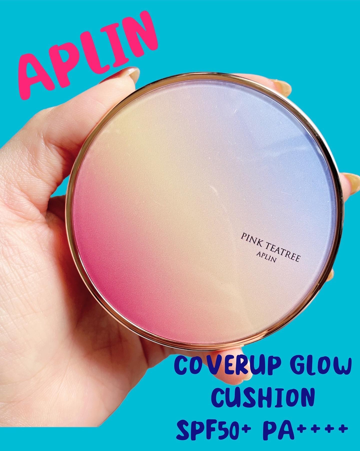 ピンクティーツリーカバーアップグロウクッション/APLIN/クッションファンデーションを使ったクチコミ（1枚目）