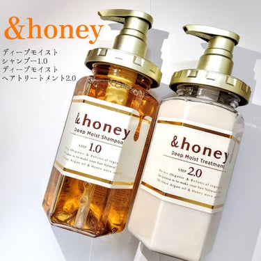 ディープモイスト シャンプー1.0／ヘアトリートメント2.0/&honey/シャンプー・コンディショナーを使ったクチコミ（1枚目）