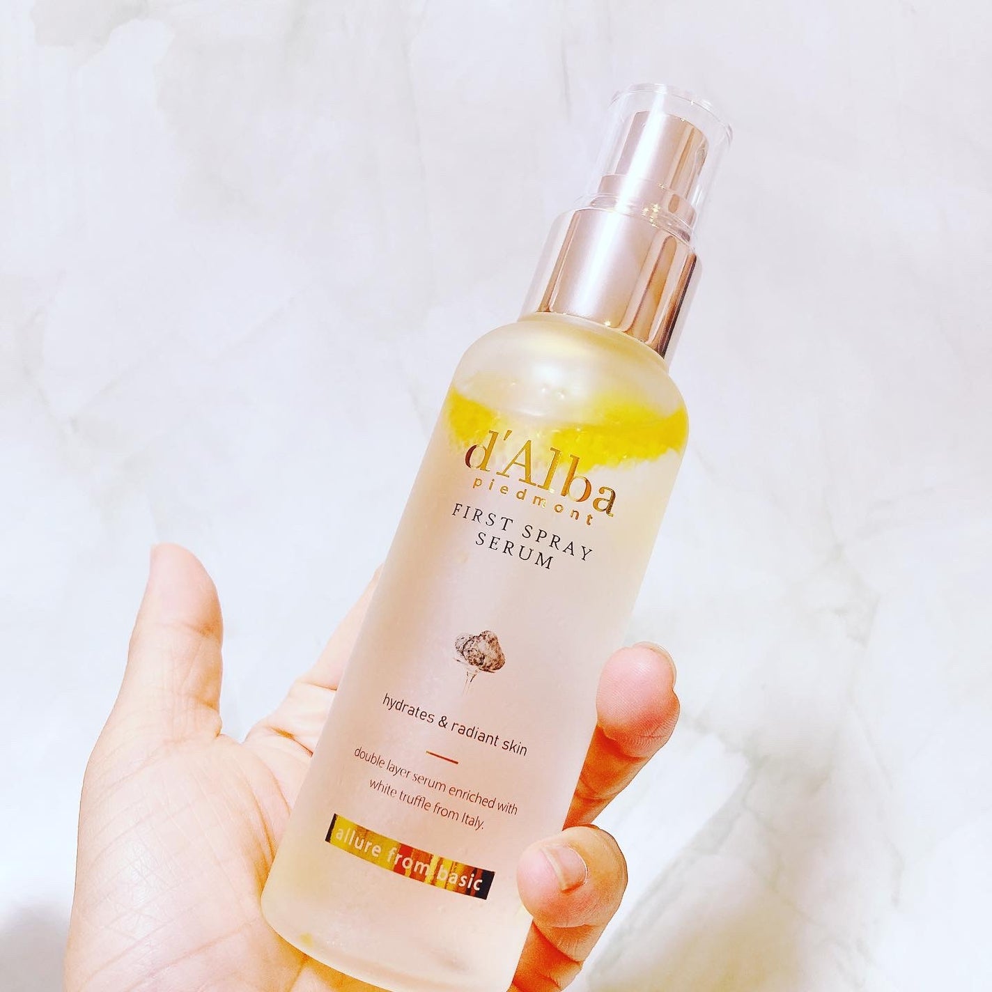 ダルバ ホワイトトリュフファーストスプレーセラム/ダルバ/ミスト状化粧水を使ったクチコミ(6枚目)